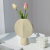 Nordic Ice Cream Shape Frosted Ceramic Vase Living Room Hallway Ornaments Simple Modern Model Room Flower Container Soft Decoration