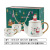 Amazon Gold-Plated Ceramic Tea Set Christmas Gift One Pot Two Cups Ins Teapot Set Can Be Used as Logo