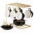 Nordic Simple Ceramic Coffee Set Gold Painting Western Restaurant Coffee Set Set Support Logo Cup Milk Cup