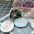 Boutique Double-Sided Mirror Cartoon Plastic Female Student Makeup Mirror Household Portable Folding Mirror in Stock