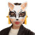 Japanese Style Half Face Cat Mask Anime Fox Cartoon Adult Children Net Red Party Supplies Dance Mask