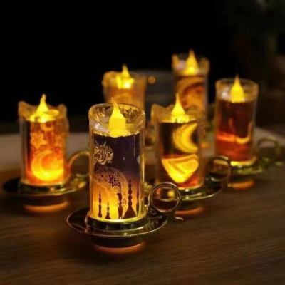 Acrylic Candle with Holder for Ramadan