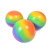 Cross-Border Decompression Flour Ball Toy Rainbow Ball Flour Ball Rainbow Vent Ball Squeezing Toy TPR Stress Ball Wholesale