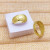 Factory Direct Sales Brass Jewelry Pure Brass Male and Female Ring Primary Color Pure Copper Fufa Ring Polished No Color Fading
