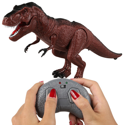 Infrared Remote Control Electric Toys Electronic Dinosaur Triceratops Simulation Animal Trick Toy Children Gift