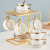 Nordic Simple Ceramic Coffee Set Gold Painting Western Restaurant Coffee Set Set Support Logo Cup Milk Cup