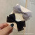 Korean Style Girl Black Gray Silk Yarn Bowknot Headband Hair Elastic Band Hair Ring Hair Rope Headdress