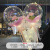 Bobo Ball Net Red Luminous Balloon Bouquet Rose Qixi Valentine's Day Night Market Street Sales Promotion Stall Wholesale