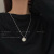 Super Fairy French Style Retro Hip Hop Clavicle Chain Female Hot Girl Pearl Necklace Ins Special-Interest Design Light Luxury Accessories Pendant