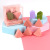 Boxed Jelly Sponge Puff Fan-Shaped Small House Wet and Dry Dual-Use Cotton Puff Cosmetic Egg Cushion BB Cream Puff