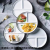 Ceramic Divided Plate Ceramic Bowl Kitchen Supplies Dim Sum Plate Tableware Rice Bowl Seasoning Jar Slow Cooker