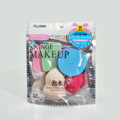 Powder Puff 6-Piece Wet and Dry Sponge Flutter Set Beauty Blender BB Cushion Compact Puff Makeup Tools Cosmetic Egg