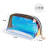 Spot Thickened Semicircle Laser TPU Cosmetic Bag Transparent Waterproof Colorful Shell Wash Swimming Storage Bag Pencil Case