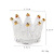 Creative Golden Balls Personality Trend Handmade Mini Necklace Box Crown Glass Candle Ornaments Sponge Powder Puff Storage Box