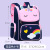 Unicorn Elementary School Student Cartoon Schoolbag Grade 1-3-6 Space Children's Schoolbag Kindergarten Backpack Printed Logo