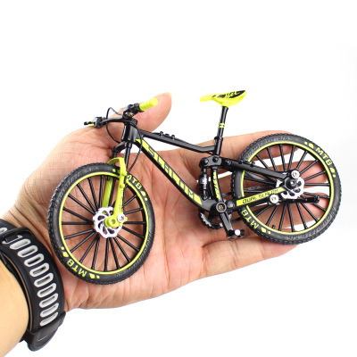 Cross-Border Toy Downhill Bike Model 1:10 Alloy Bicycle Toy Decoration Gift Wholesale