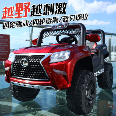 New Children's Four-Wheel Drive Electric off-Road Vehicle Children's Electric Toy Car Stall Gift One Piece Dropshipping