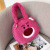 Japanese Pine Series Strawberry Bear Girls' New Plush Toy Doll Handbag Sweetheart Lambswool Satchel