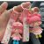 Cute Pink Girl Keychain Car Students' School Bag Pendant Doll Accessories Cartoon Unicorn Wholesale Delivery