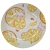 Factory Direct Supply Supermarket Supply Ceramic Plate Dishes 8-Inch Lemon Sheep Plate Kitchen Restaurant Cutlery Tray Wholesale