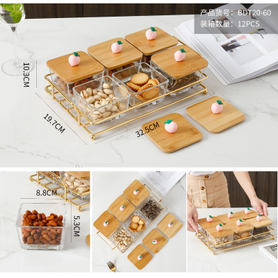 Ceramic Dried Fruit Tray Spot Nut Plate Fruit Plate Tray Plate Sucrier Plate Dim Sum Dish Foreign Trade New Products in Stock