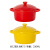 One Piece Dropshipping Ceramic Daily Use Small Stew Pot Binaural Baking Bowl Microwave Oven Can Enter Bowl with Lid