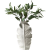 Good-looking Leaf Vase Gift Bedroom Living Room Birthday Ideas Table Decoration Simple Texture White Porcelain Decoration