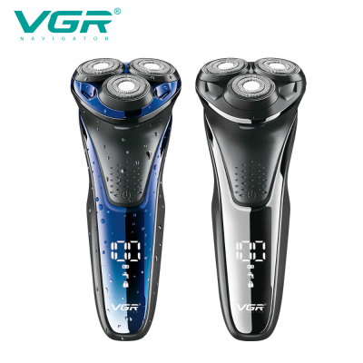 VGR V-306 3D floating rotary household washable waterproof IPX7 mens rechargeable electric beard shaver razor for men