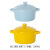 One Piece Dropshipping Ceramic Daily Use Small Stew Pot Binaural Baking Bowl Microwave Oven Can Enter Bowl with Lid