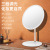 SF Express Led Tri-Fold Makeup Mirror Charging Folding Rotating Portable Mirror Led Cosmetic Mirror Tricolour Light