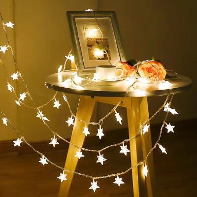 LED Star Light String Battery USB Remote Control Ball Colored Lantern Flashing Outdoor String Camping Tent Curtain Light Decoration