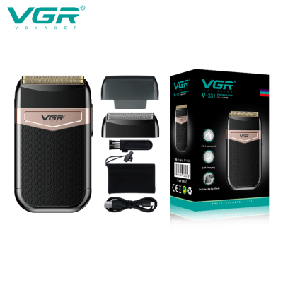 VGR V-331 Twin Blade Foil Shaver Beard Trimmer Professional Rechargeable Cordless Electric Shaver Razor For Men