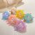 New Colorful Little Monster Plush Doll Pendant Cute Bow Cartoon Doll Ice Cream Keychain Ornaments