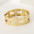 Zinc Alloy Bracelet Wholesale European and American Foreign Trade Twist Connecting Shackle Hollow Personality Fashion Factory Direct Clothing Ornament