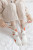 SocksInternet Celebrity Cat's Paw Coral Fleece Socks Female Winter Fleece Lined Padded Warm Keeping Sleeping Socks Ins Tide 