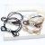 High Elastic Three-in-One Lady Pearl Hair Ring Fresh Simple Knot Hairtie Student Headdress Wholesale