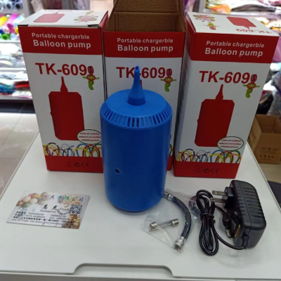 New Single Hole Rechargeable Long Balloon, Football, Basketball, Volleyball Electric Inflator TK-609