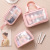 Pu Cosmetic Bag Large Capacity PVC Waterproof Wash Bag Transparent Frosted Bath Bag Travel Portable Portable Pouch