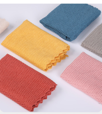 Super Fiber Pearl Wheat Berry Kinds of Microfiber Absorbent Cloth Kitchen Bathroom Dishwashing Cleaning Towel