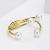 Double-Layer Pearl Bracelet Female Irregular European and American Fashion Design Classic Style Open Alloy Bracelet Exclusive for Cross-Border