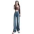 High Waist Wide Leg Jeans for Women Autumn and Winter Retro Trousers Slimming Mopping Jeans Wholesale Stall for Women