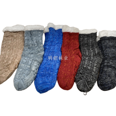 Adult Room Socks Winter Antislip High Cost Performance Good Quality Christmas South America Europe Russia Best Selling Manufacturer