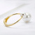 Pearl Bracelet for Women Wholesale European and American Fashion Cool Cross-Border Foreign Trade Simple Opening Gold Plated Hot Sale Jewelry