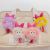 New Colorful Little Monster Plush Doll Pendant Cute Bow Cartoon Doll Ice Cream Keychain Ornaments