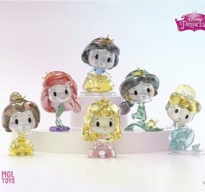 MGL Fashion Play Genuine Disney Princess Crystal Building Blocks Three-Dimensional Mosaic Table Decoration Adult Toys