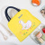 Small Yellow Duck Cute Cartoon Lunch Box Bag Cartoon Bear Lunch Bag Handbag Storage Insulated Bag Canvas Lunch Box Bag