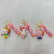 Stereo Bunny Flexible Rubber Key Chain Cartoon Bunny Pendant Metal Keychains