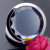 Hot Sale round Double-Sided Makeup Mirror Logo QR Code Crystal Folding Mirror Upscale Personality Pocket Mirror