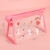 Transparent Pencil Case Girls Large Capacity Storage Bag Female Simple Junior High School Japanese Triangle Cosmetic Bag