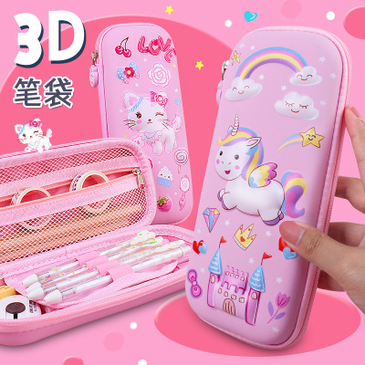 Wholesale Pencil Box Primary School Student Large Capacity Multifunctional Stationery Box DIY Pencil Case Pencil Case